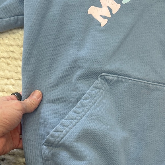 Madhappy Blue Hoodie with Multicolor Logo - Picture 6 of 8